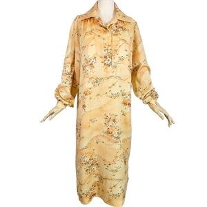 Vintage Kimo's Polynesian Shop Floral Hawaiian Maxi Dress Size 12